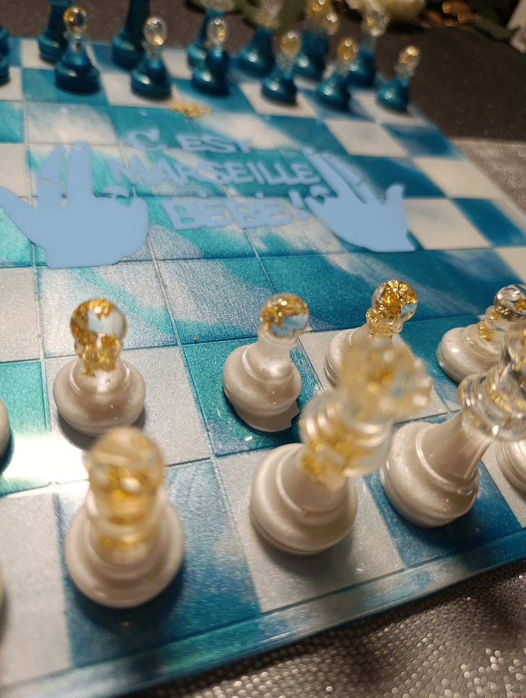 ♟️✨ Azur Royale – Échiquier Collector
