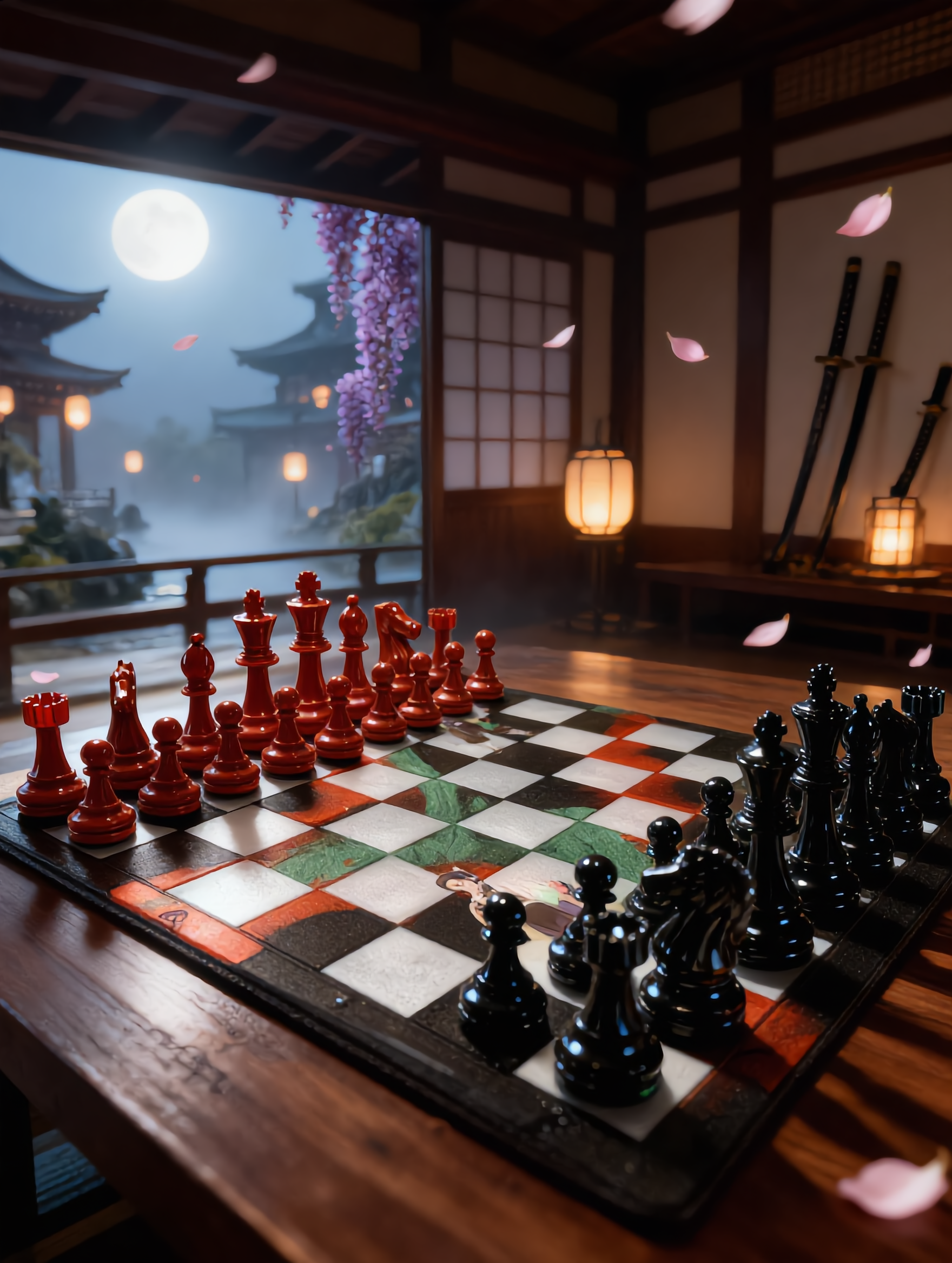 ♟️🌸
Lune Pourpre – Échiquier Collector