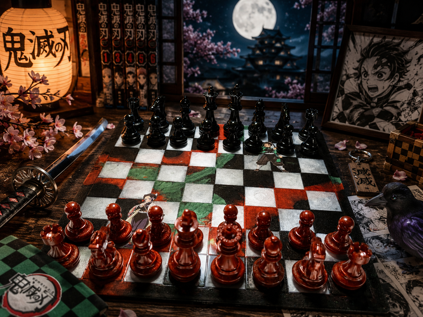 ♟️🌸
Lune Pourpre – Échiquier Collector
